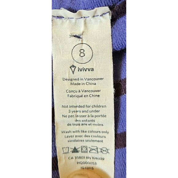 IVIVVA by LULULEMON Reversible womens purple Hoodie Size 8 - Picture 5 of 12